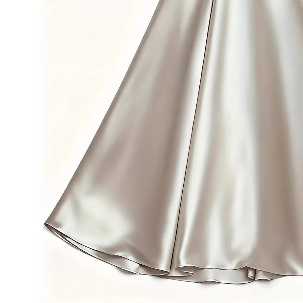 Robe Col V Luxueuse